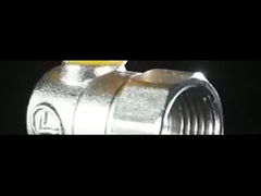 অ্যালুমিনিয়াম হ্যান্ডেল পুরুষ x মহিলা ব্রাস গ্যাস বল ভালভ