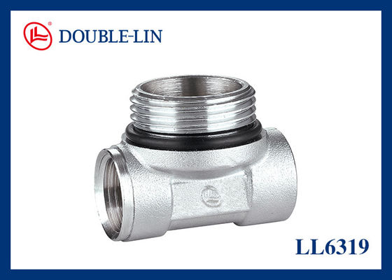 F1/2"×F1"×F1/2" জল মহিলা টি সংযোগকারী
