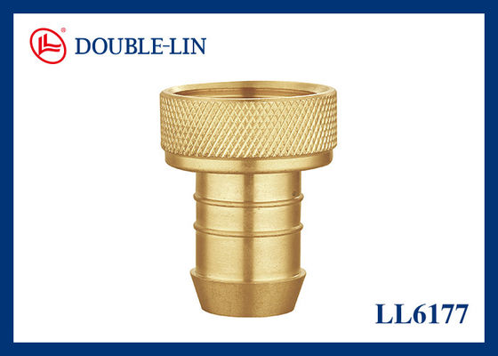 F1/2" x 14.3mm 2 টুকরা ব্রাস মহিলা পায়ের পাতার মোজাবিশেষ সংযোগকারী