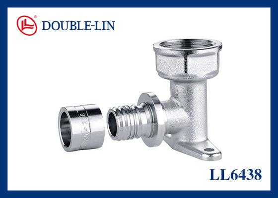 HPB 57-3 ব্রাস 20×F3/4" ফিমেল ওয়াল প্লেট এলবো