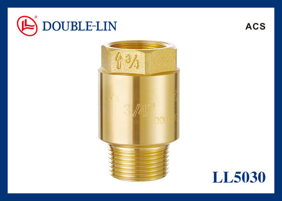 DIN259 থ্রেড 2" ব্রাস স্প্রিং চেক ভালভ ফিমেল X ফিমেল
