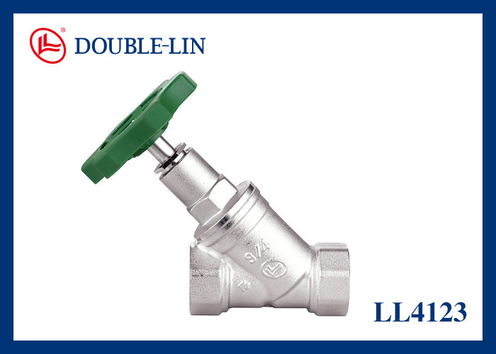 ব্রাস স্টপ ভালভ 1/2 "মহিলা DIN259 থ্রেড 232psi চাপ